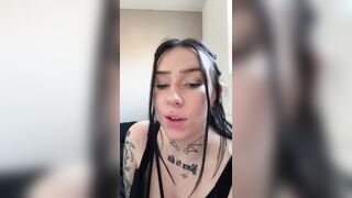 Busty british teen ASMR striptease